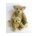 Two modern Steiff bears, 40 and 25cms high