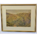 Unsigned group of seven watercolours, Landscape views, assorted sizes (7)