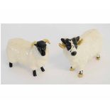 Two Beswick rams