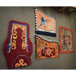 Small collection of various vintage prayer and other rugs, mainly of Caucasian origin