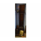Composite oak cased 8-day longcase clock, the later carved and stained case (requiring full