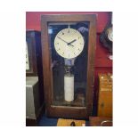 Mid-19th century cased electric time recording timepiece, Gent's of Leicester, the glazed