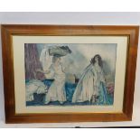 SIR WILLIAM RUSSELL FLINT, signed in pencil to margin, coloured Artists Proof "Balance" 40 x 55cm