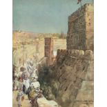 ANNA RYCHTER MAY (1865-1955) "Jerusalem" watercolour, signed and inscribed with title lower right 32
