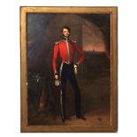 WILLIAM MOORE (1790-1851) Portrait of John Perkins - Commander of the Surrey Yeomanry oil on