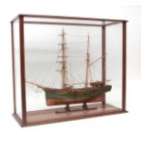 Third quarter of 20th century scratch built scale model of a Western Ocean Yacht, (rigged as a