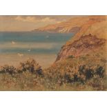 AR JOHN ERNEST AITKEN (1881-1957, BRITISH) Coastal scene, Isle of Man watercolour, signed lower