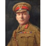 ALEX H KIRK (19/20th CENTURY) Portrait of Brigadier General William St Colum Bland watercolour,