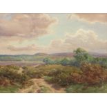 FREDERICK GOLDEN SHORT (1863-1936, BRITISH) Worcestershire landscape watercolour, signed and dated