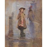 DAVID WOODLOCK (1842-1929) A young songstress watercolour, signed lower right 15 x 12cm