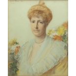 ANTHONY FREDERICK AUGUSTUS SANDYS (1829-1904) Portait of Katherine Witherby coloured chalks