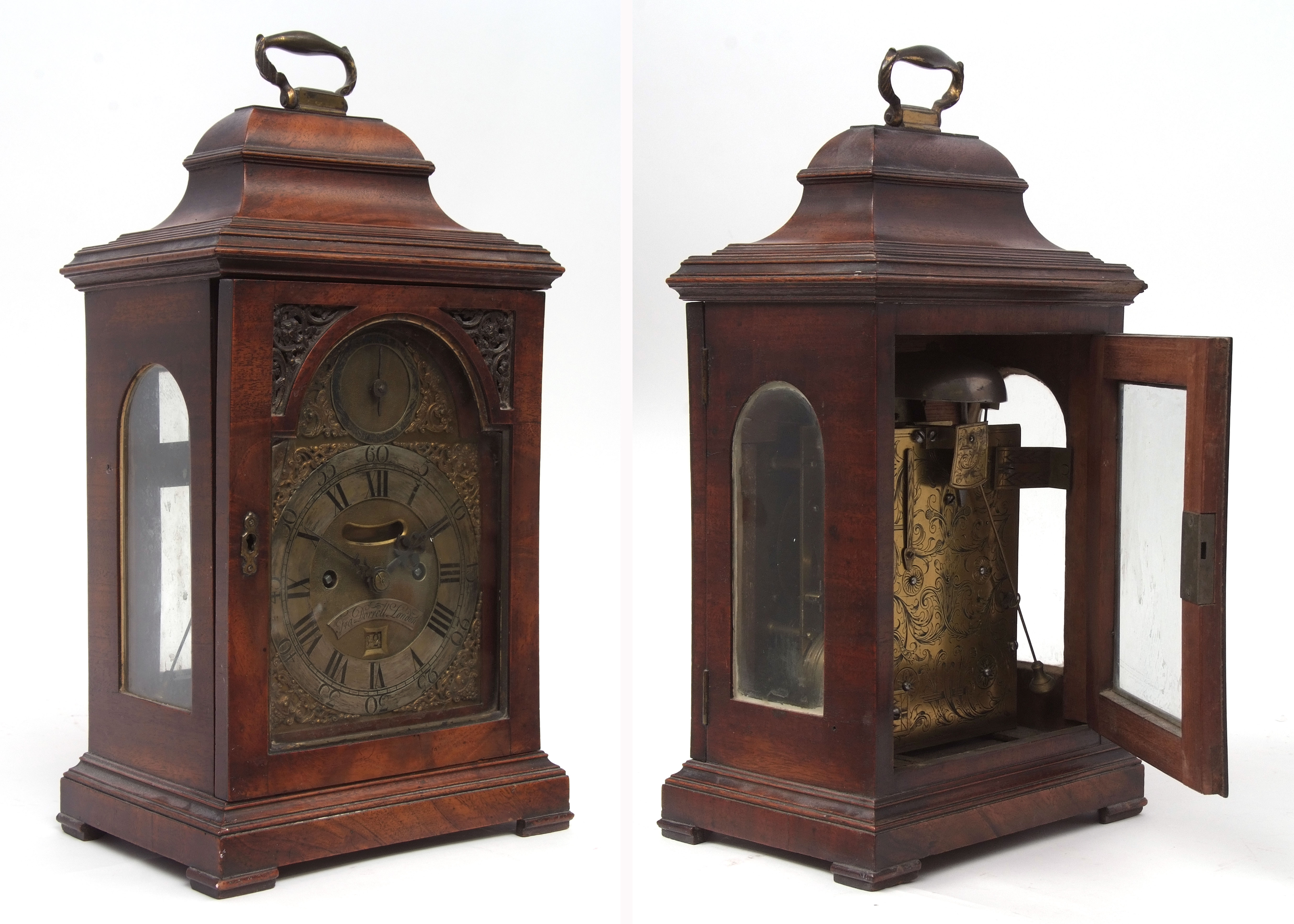 Second half of 18th century mahogany cased verge table clock, Francis (Fra) Dorrell - London, the