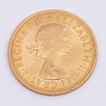 Elizabeth II gold sovereign dated 1968