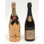 Champagne Masse NV, Champagne Moet & Chandon Imperial, one bottle of each