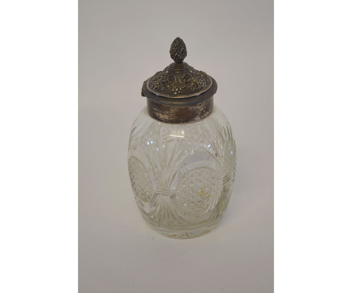 victorian pressed brass oil lamp with decorative floral detailing, together with a further etched