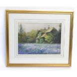 Emily Mary Bibbens Warren, signed, watercolour, "The Greens Cottage, Kew Gardens" 21 x 28cms