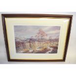 Howard Butterworth, signed in pencil to margin, limited edition (202/450) coloured print, "Deeside