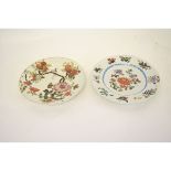 Two early 19th century Mason's Ironstone plates, decorated in botanical style, with flowers and