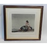 Sir William Russell Flint, signed in pencil to margin, coloured Artists Proof "Carmelita" 26 x 30cms