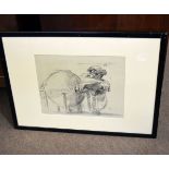 AR Sir Frank Brangwyn, RA, RWS, RBS (1867-1956) black and white lithograph, initialled lower