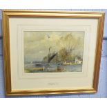 Charles Mayes Wigg, watercolour, "Buckenham Ferry", 17 x 24cms
