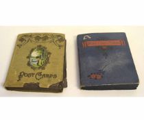 Two albums containing a quantity of vintage postcards