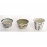 Collection of three Chinese famille vert bowls, all 18th century, largest 7cms (3)