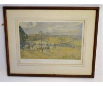 Lionel Edwards, signed in pencil to margin, Artist's coloured proof with publisher's blind stamp,