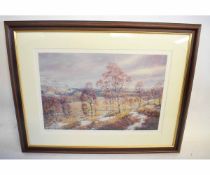 Howard Butterworth, signed in pencil to margin, limited edition (202/450) coloured print, "Deeside