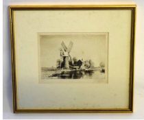 Charles Mayes Wigg, signed in pencil to margin, limited edition (16/25), black and white etching,