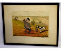 Boris O'Klein, signed in pencil to margin, group of three coloured prints, French titled comical