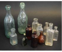 Mixed Lot of assorted brewery and chemist bottles to include a Foster Moore Ltd of Norwich bottle,