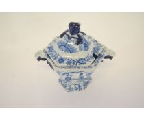 Mid-19th century ironstone tureen and cover, in Mason's style, decorated with Chinese ladies and