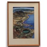 Michael Edmonds, signed watercolour, "The Bay of Naples", 50 x 34cms