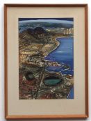 Michael Edmonds, signed watercolour, "The Bay of Naples", 50 x 34cms