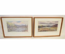 Howard Butterworth, signed in pencil to margin, pair of coloured prints, "The Auld Brig O'Dee at