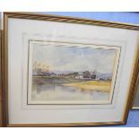 Attributed to L D Dorney, watercolour, "On the Tweed", 17 x 25cms
