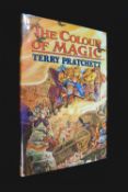 TERRY PRATCHETT: THE COLOUR OF MAGIC, Gerrards Cross, Colin Smythe, 1992, 2nd printing, signed to