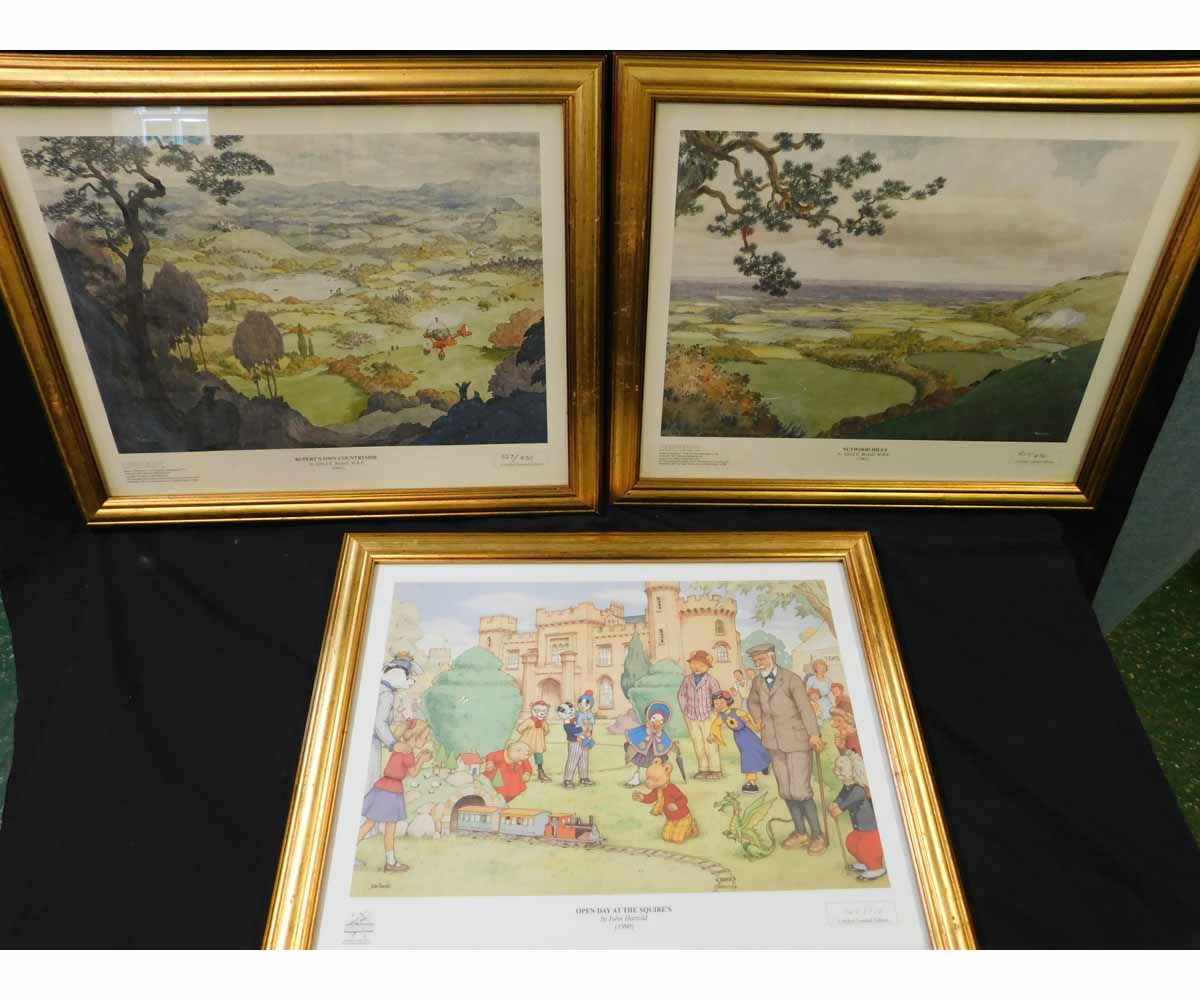 COLLECTION 11 Alfred E Bestall and John Harrold Rupert the Bear limited edition coloured prints, - Image 2 of 3