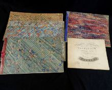 Packet eight 19th century juvenile manuscript penmanship books, one by W Wright dated 1834, 5