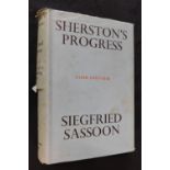 SIEGFRIED SASSOON: SHERSTON'S PROGRESS, London, Faber & Faber, 1936, 1st edition, original cloth