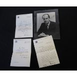Ted Heath (1916-2005), two typed letters signed and inscribed, each on House of Commons headed paper