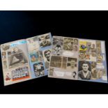 Two scrap albums containing large number of signed football pictorial cuttings circa 1960s/1970s,