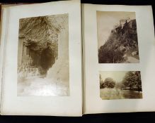 Old album containing 30+ albumen and other photographs circa late 19th/early 20th century