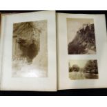 Old album containing 30+ albumen and other photographs circa late 19th/early 20th century