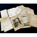 One box: ephemera including Acts of Parliament (George III and IV), magazines, newspapers etc