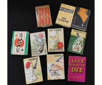 IAN FLEMING: 10 titles: each Jonathan Cape reprints, each original cloth, dust-wrappers (generally