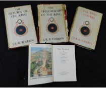 J R R TOLKIEN: 2 titles: THE HOBBIT, London, 1959, 11th impression, coloured frontis + full page