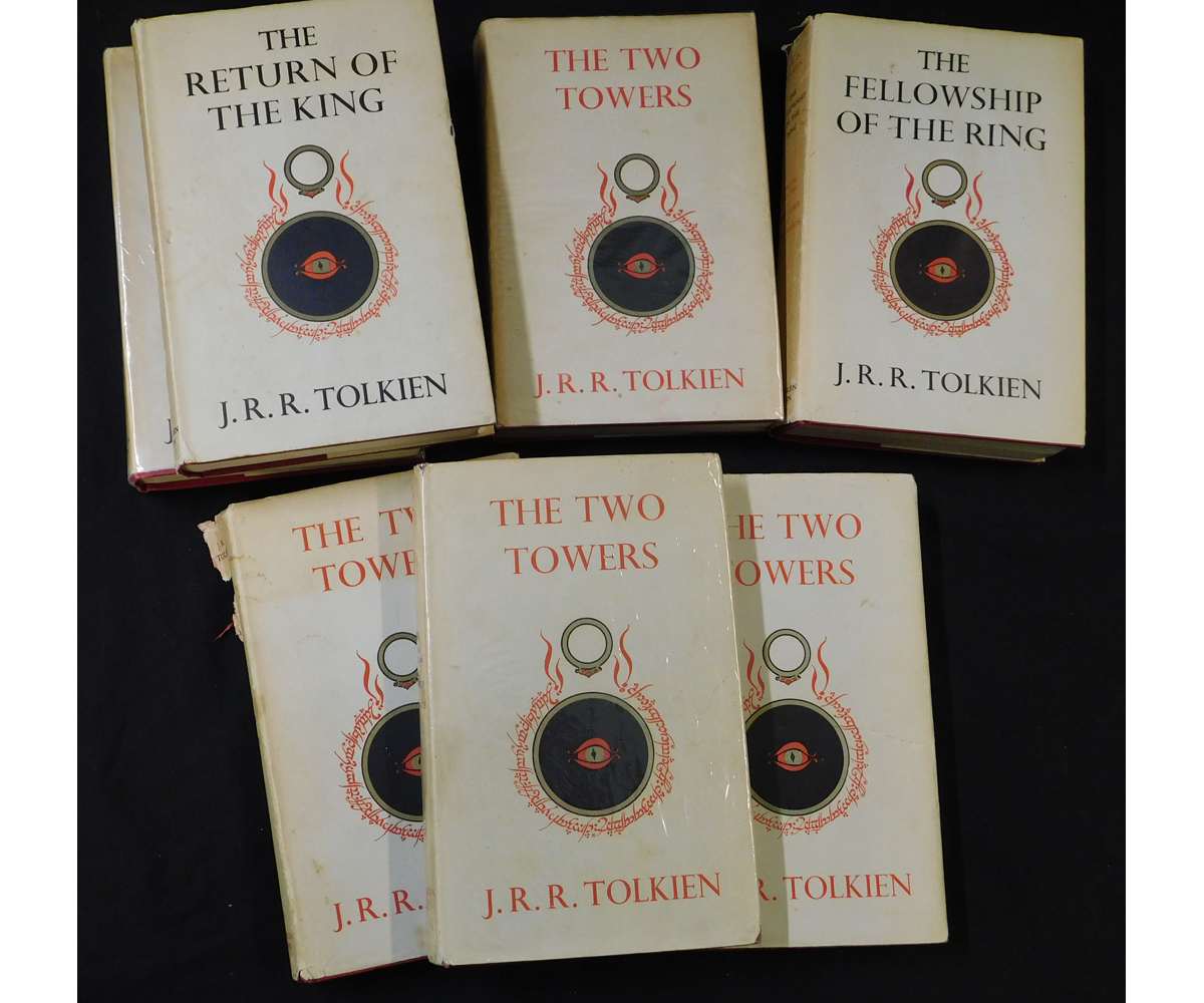 J R R TOLKIEN: THE LORD OF THE RINGS - THE FELLOWSHIP OF THE RING - THE TWO TOWERS - THE RETURN OF