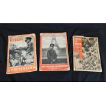 HEINRICH HOFFMANN: 3 titles: JUGEND UM HITLER, Berlin, 1935, original pictorial wraps worn and